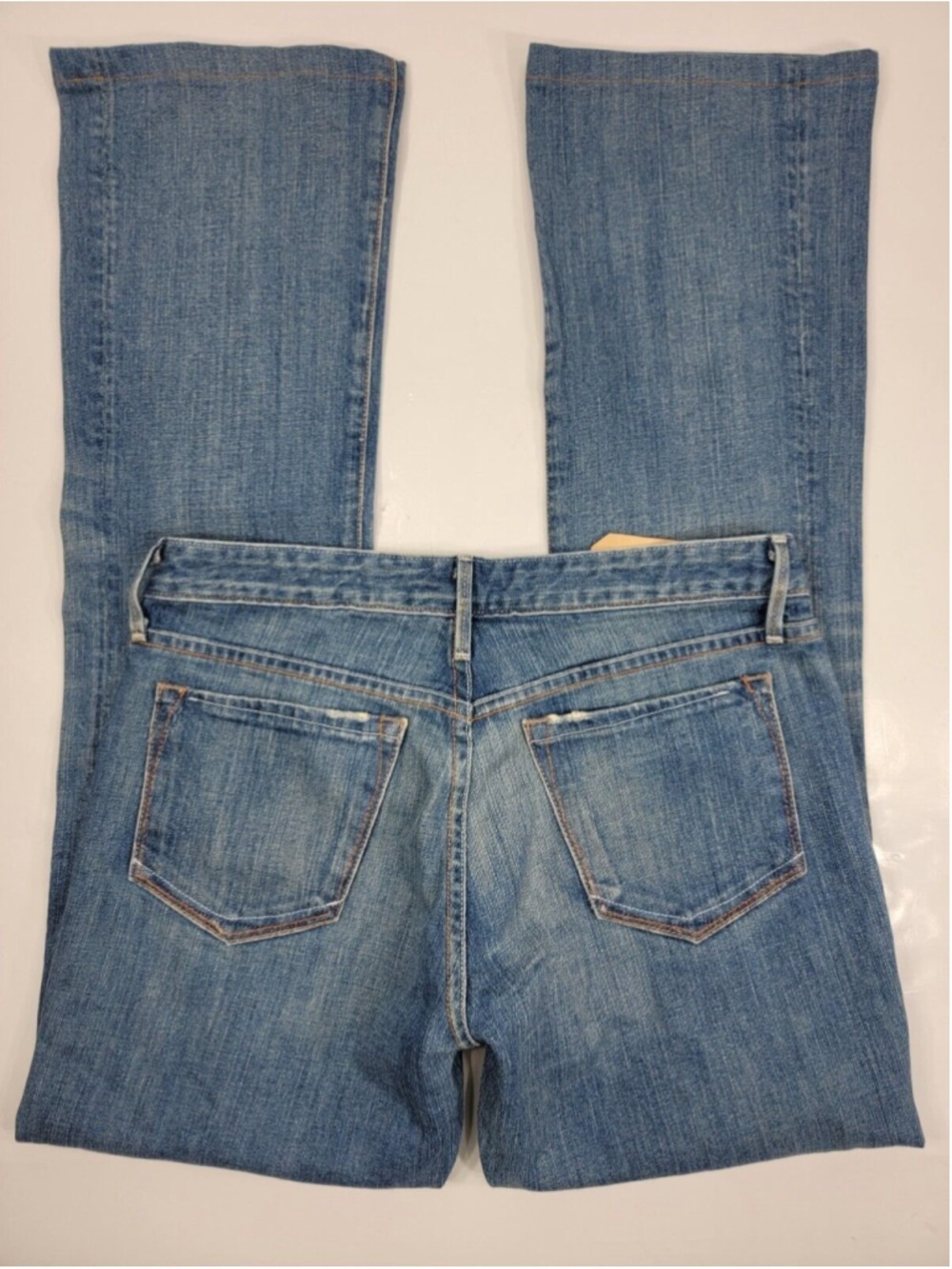 NEW EARNEST SEWN Hefner .01 Bootcut Jeans 27x30 Milk Blue USA Made 2004 NWT Y2K - Picture 8 of 12